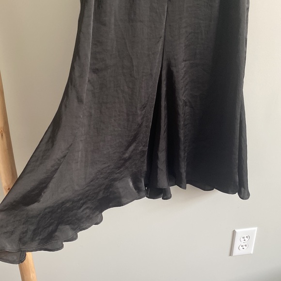 Free people satin black mini dress Sz small nwt - Picture 3 of 6
